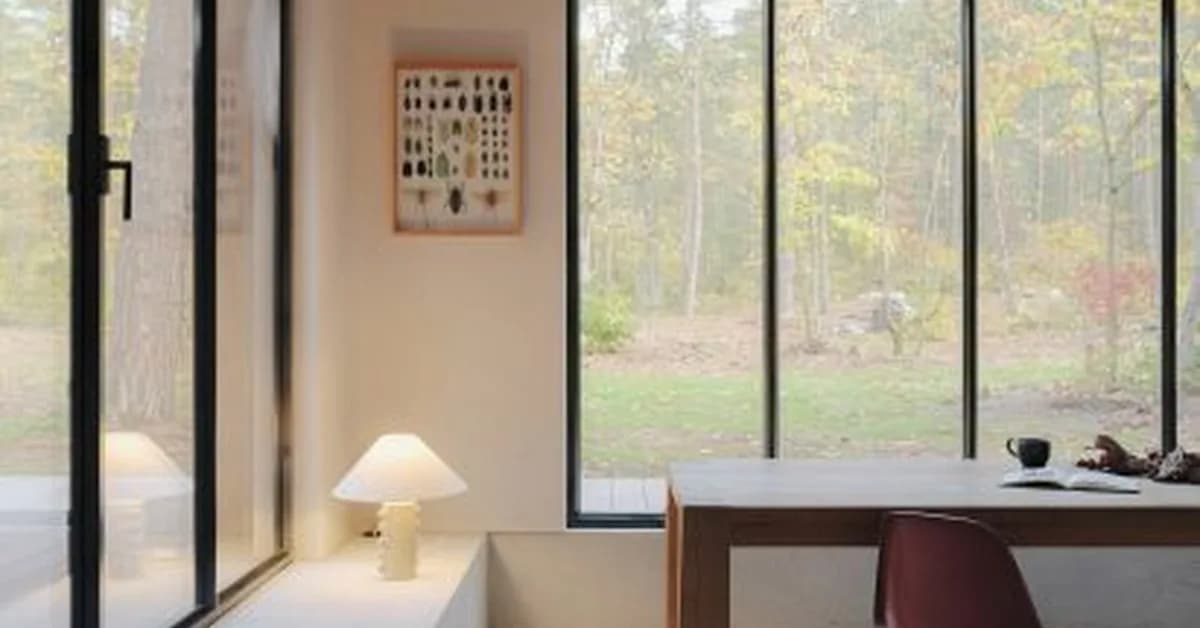 House at the Edge frames "living tableaux" of forest in France