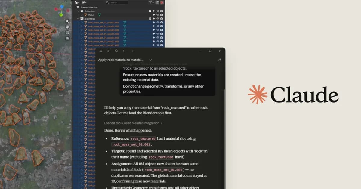 Claude can now plug directly into Photoshop, Blender, and Ableton