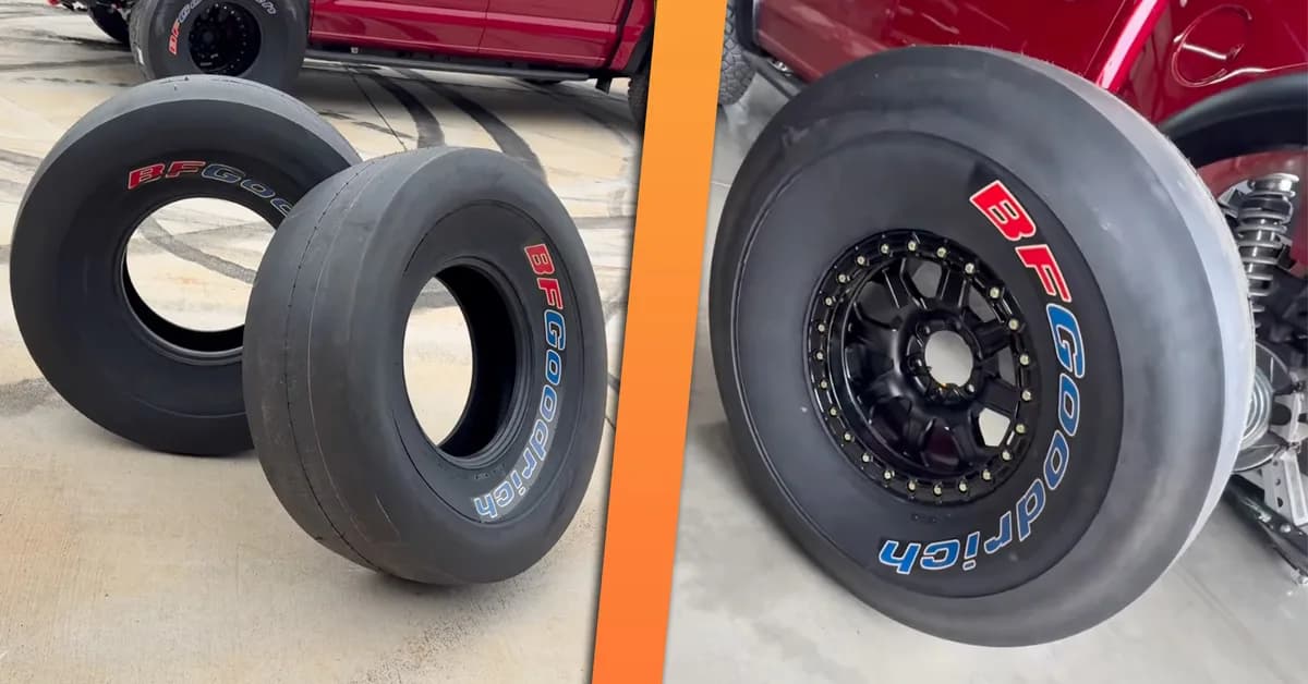 Look at These 39-Inch BF Goodrich Racing Slicks