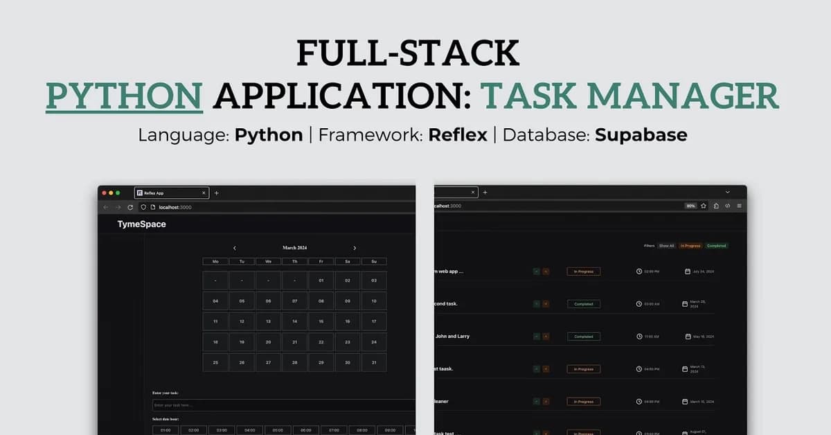🚀 Build a Full-Stack Python Web App (No JS Framework Needed)
