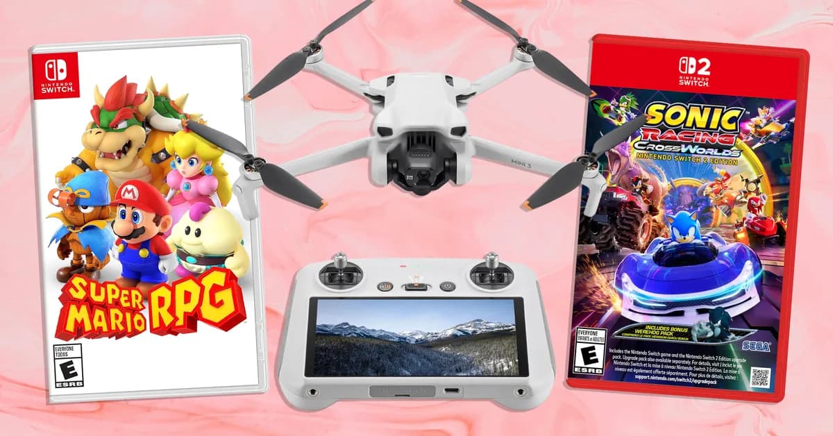 The Best Deals Today: DJI Mini 3, Sonic Racing: CrossWorlds, Super Mario RPG, and More