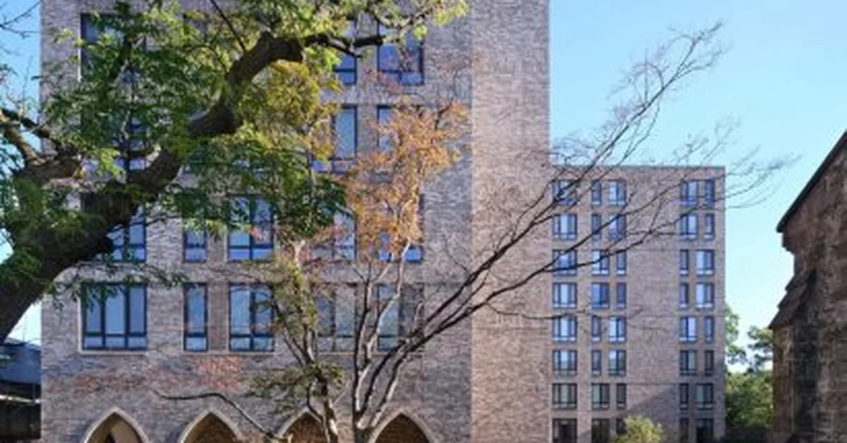 Dattner Architects uses gothic details to integrate housing with Bronx church