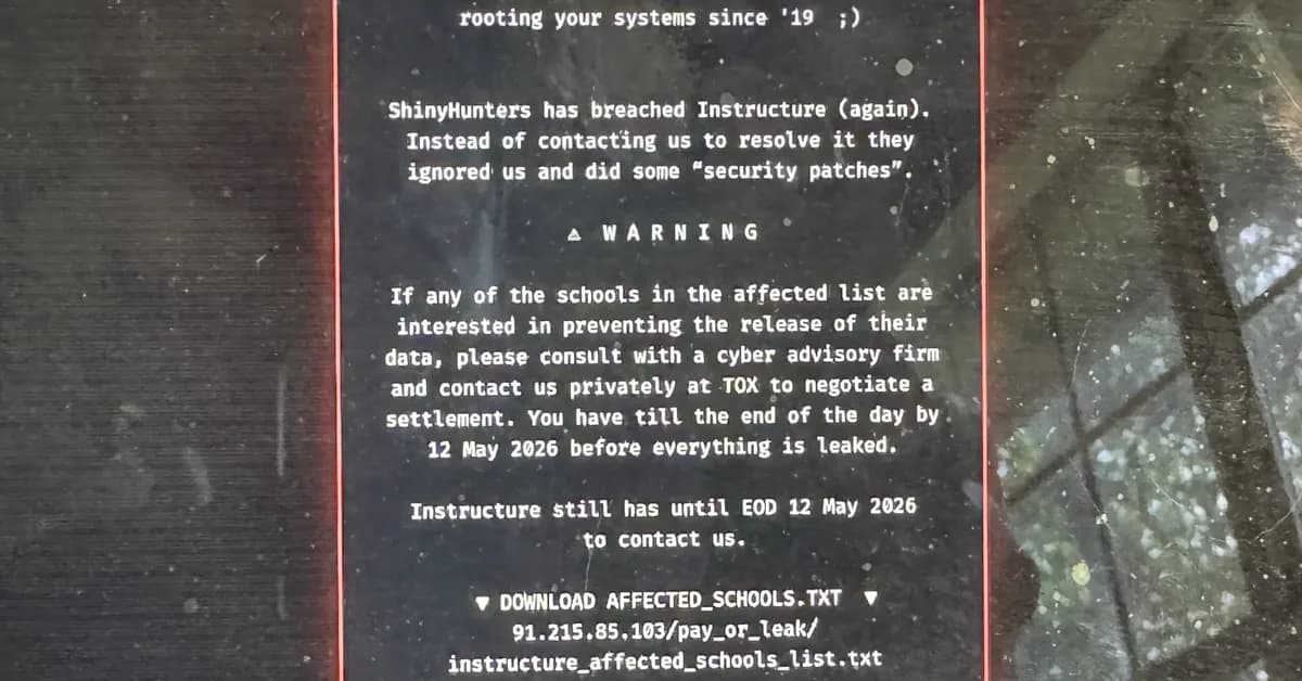 'The Biggest Student Data Privacy Disaster in History': Canvas Hack Shows the Danger of Centralized EdTech