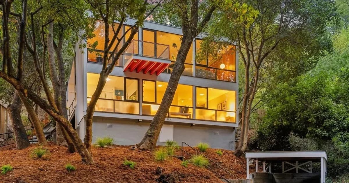 Olsen-Designed Midcentury Modern home Built For Physics Pioneer Is Selling for Only the Second Time in 73 Years
