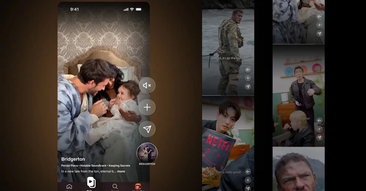 Here's what Netflix's new vertical video feed is like
