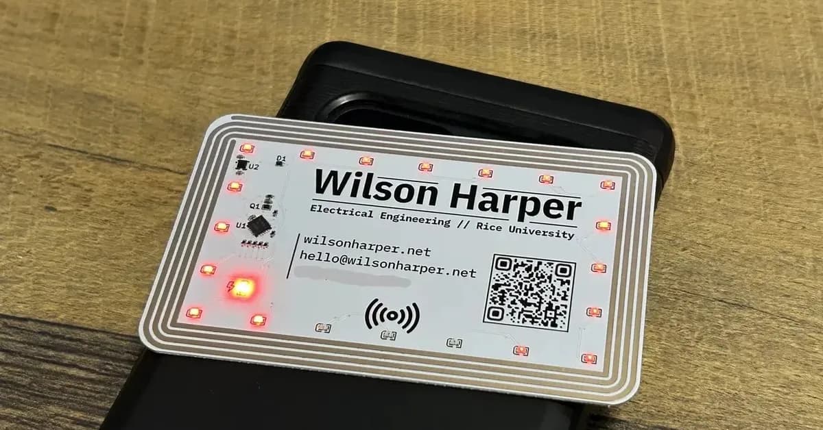 Building An Energy-Harvesting Business Card