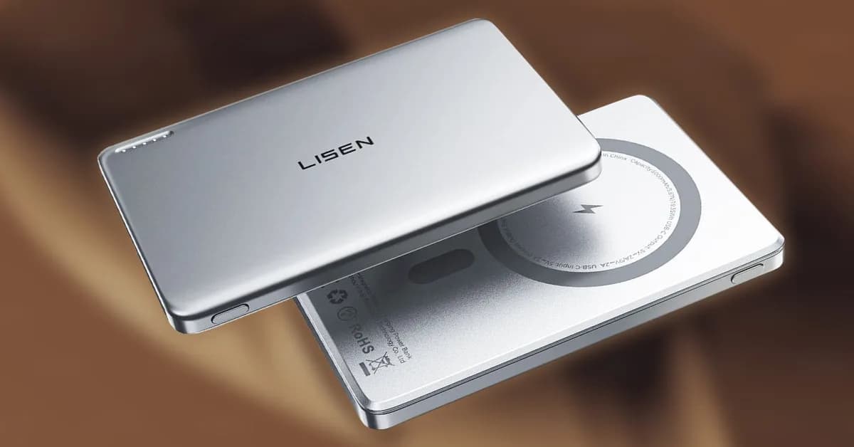 The Ultra Slim Lisen 5,000Mah Qi2-Certified MagSafe Power Bank Drops to $17 for Mother's Day