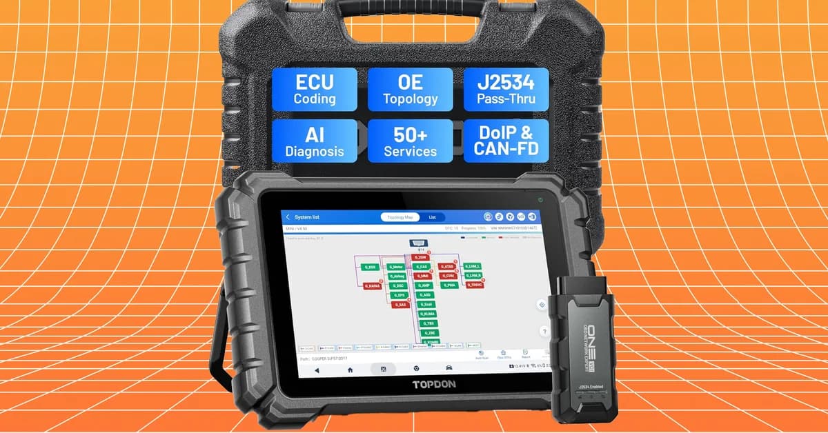 New Topdon One Lite: Dealer-Level OBD2 Diagnostics for $600?