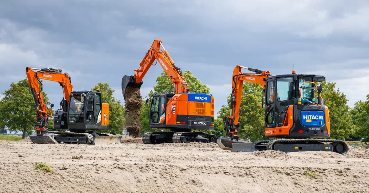 Hitachi rolls out new 13 ton "dual mode" electric excavator that can run 24/7