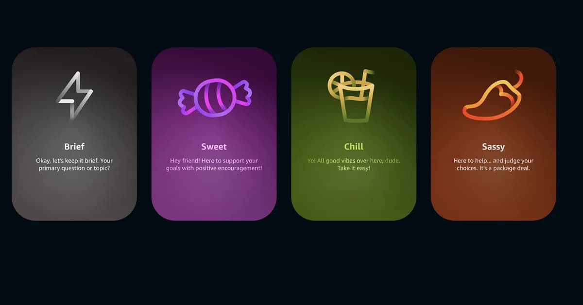 Alexa+ can now swear, thanks to a new personality style