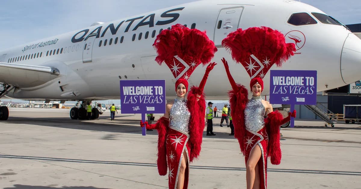 Las Vegas lands first-ever nonstop flight to Australia