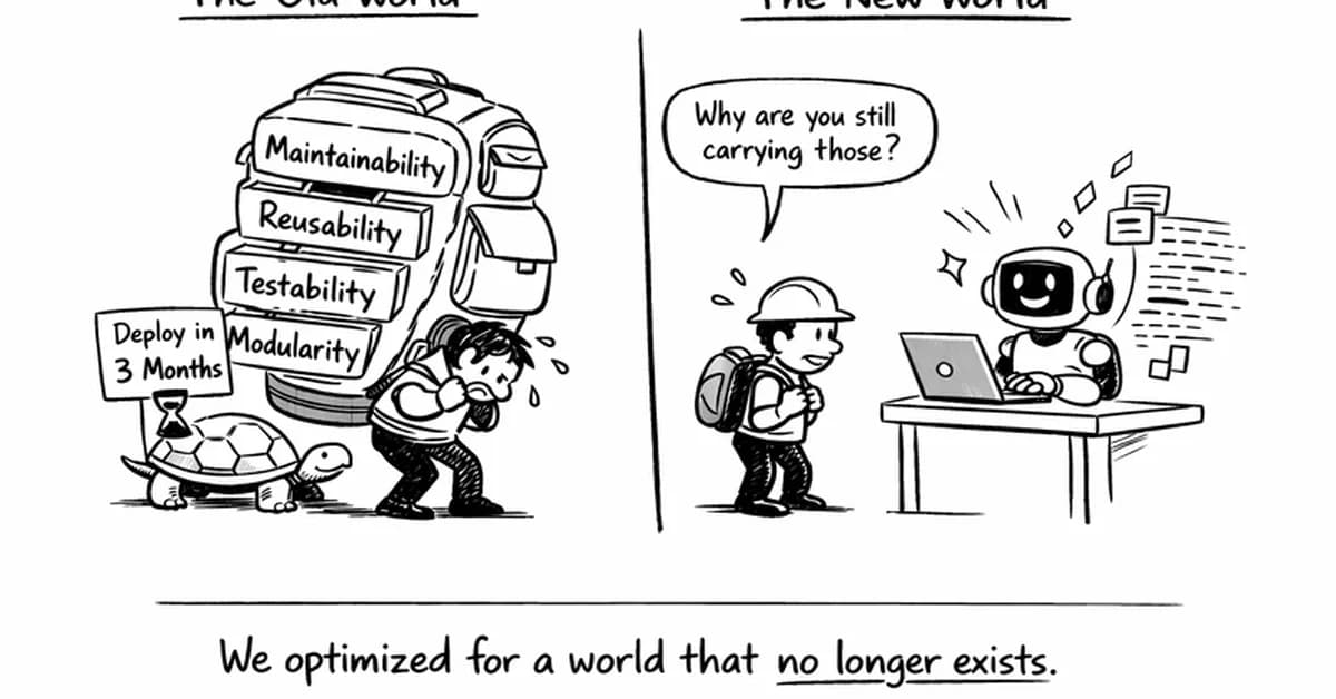 Most Software Engineering -ilities Are Becoming Irrelevant in the Age of AI