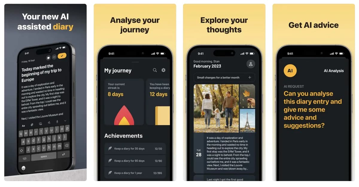 I built a journaling app where the AI refuses to talk on Sundays. Day 8/9 of 30.