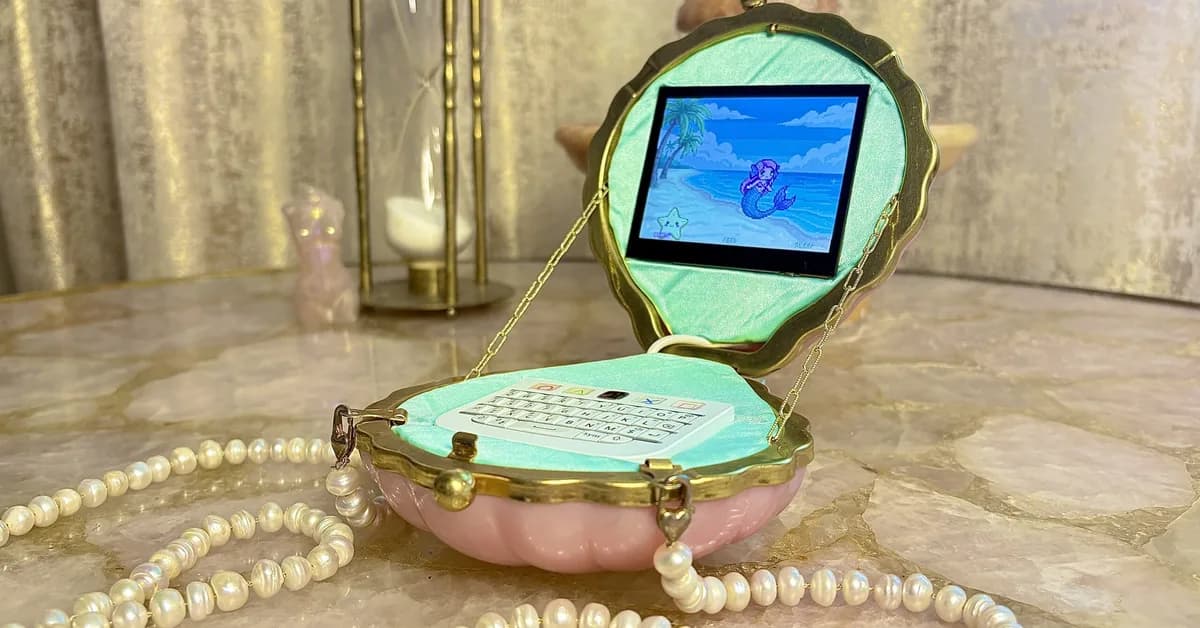 Mermaid Clutch-Purse Cyberdeck is Unappologetically Girly