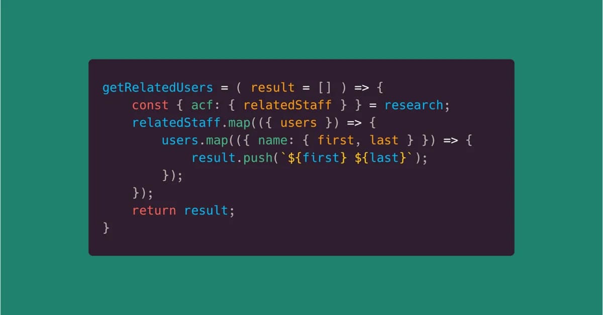 Destructuring in JavaScript