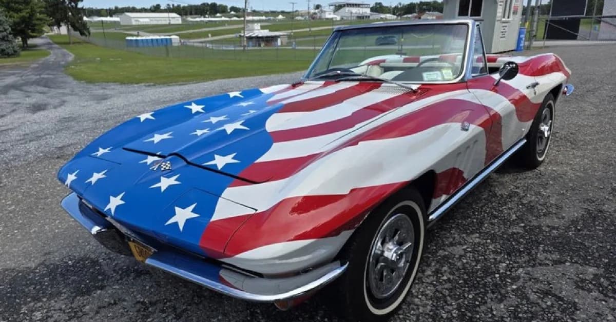 This Groovy and Patriotic 'Austin Powers' Corvette Is Up for Grabs