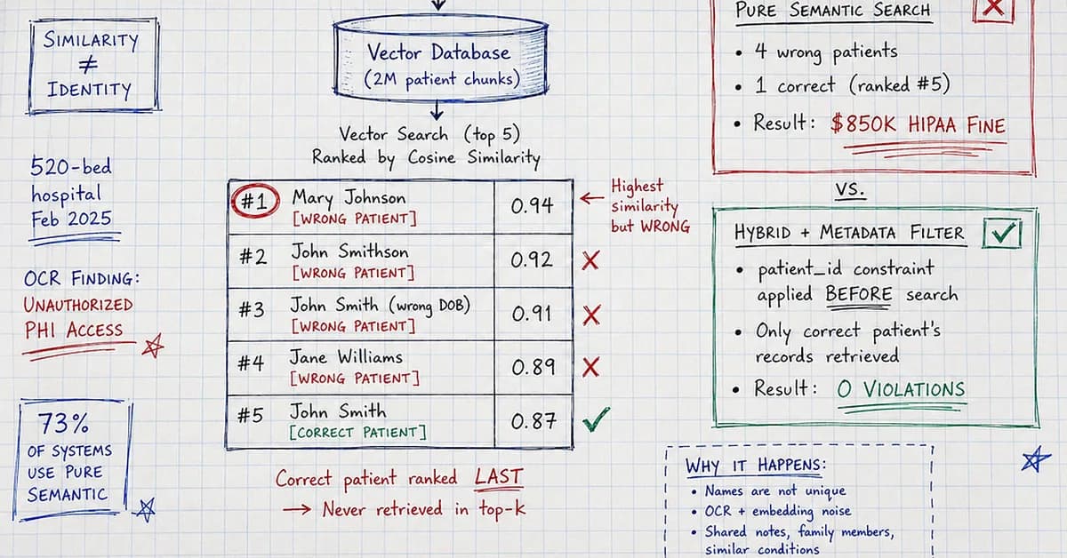 The Silicon Protocol: When RAG Retrieves Wrong Patient Charts in Healthcare AI (2026)