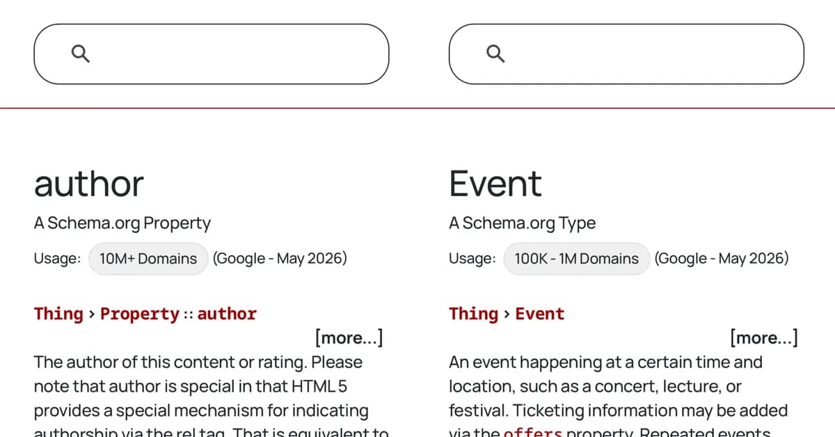 Schema.org now shows you how many sites are using each schema type