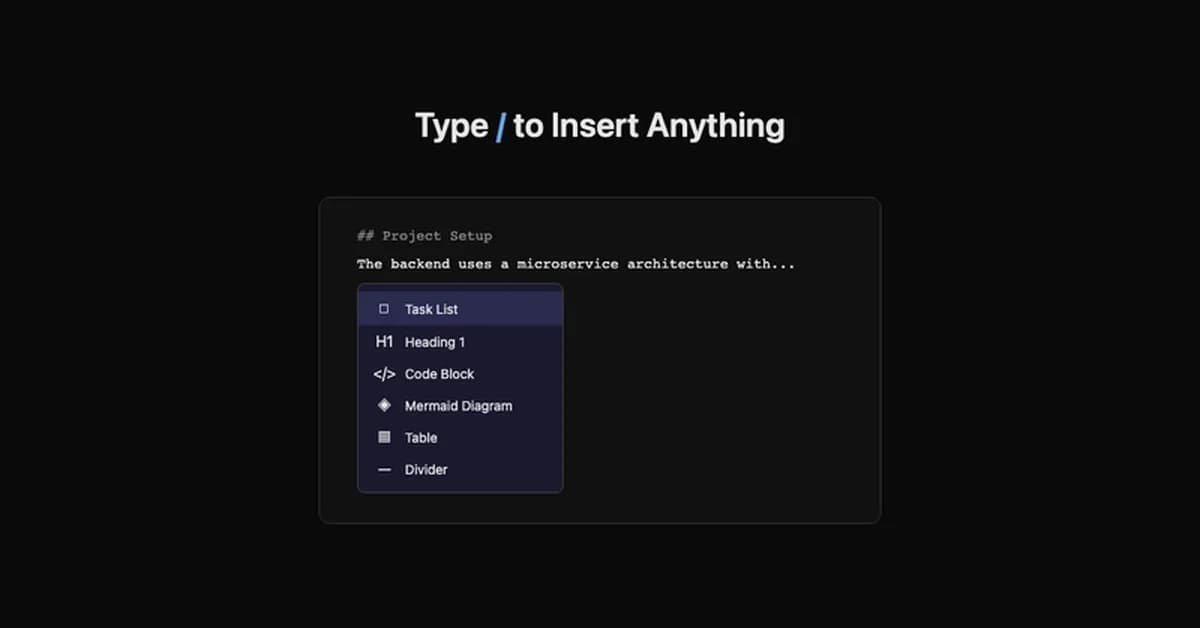 Rich Markdown in Your Tasks - Code, Diagrams, and More