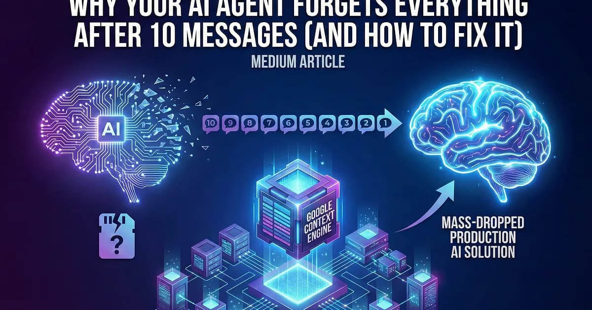 Your AI Agent Forgets Everything Between Sessions (Here's How to Fix It)