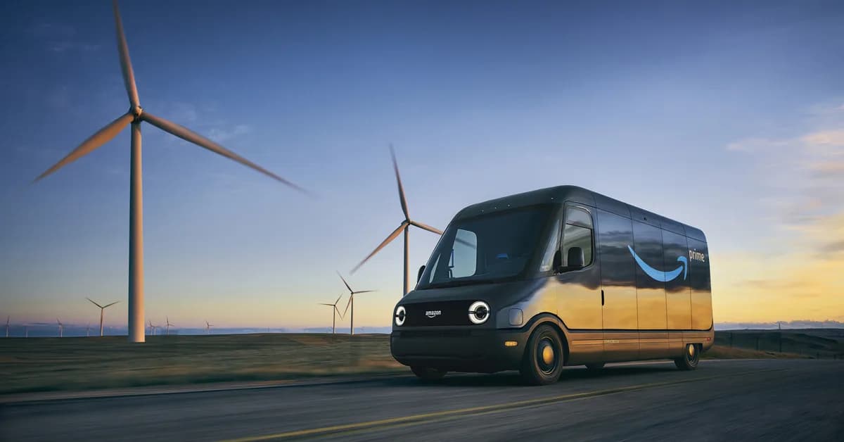 Amazon grew its Rivian electric delivery van fleet by 50% in 2025