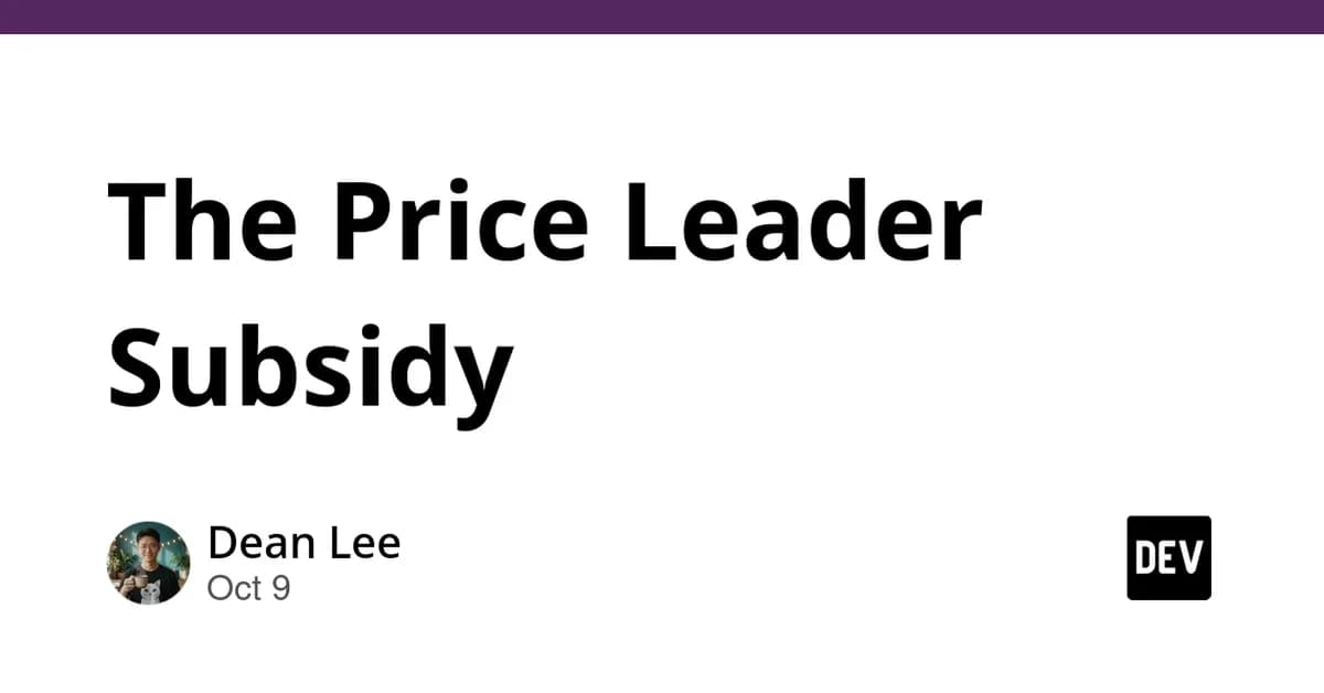 The Price Leader Subsidy