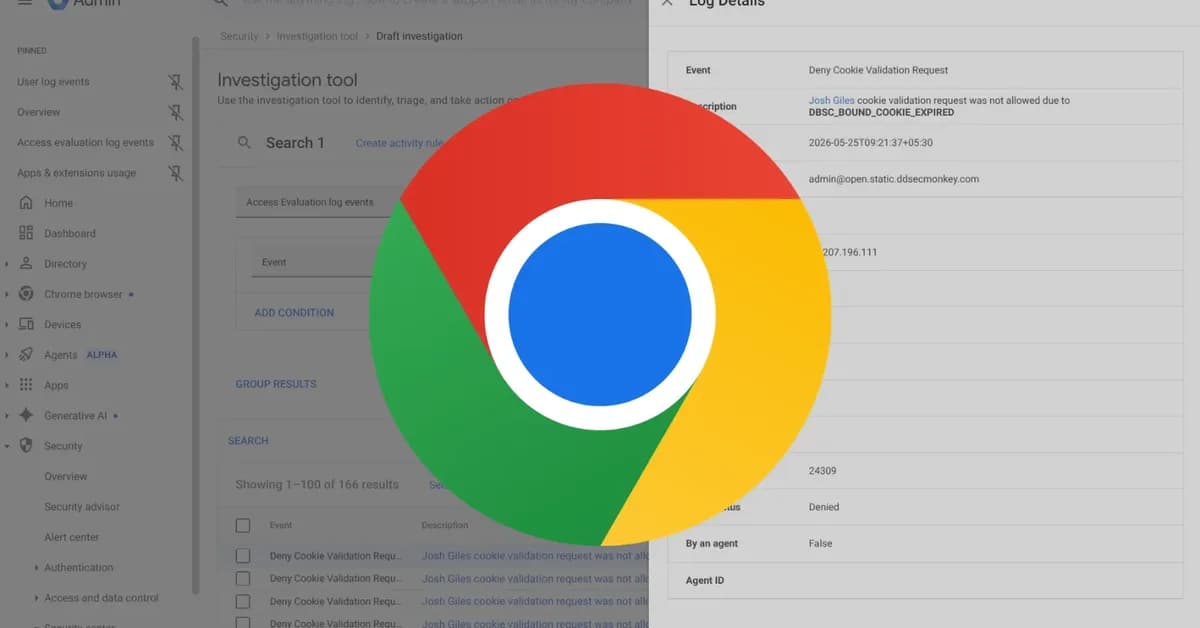 Google Chrome's Device-Bound Session Credentials Now GA to Block Account Takeovers