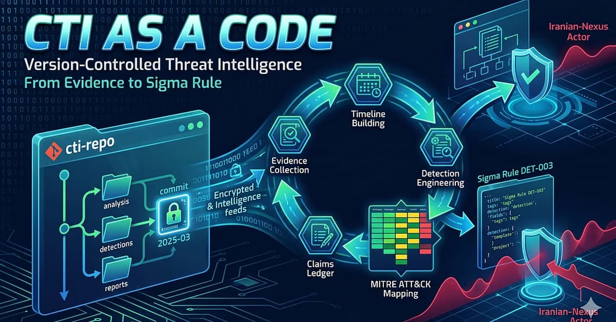 CTI as a Code: Complete Step-by-Step Methodology