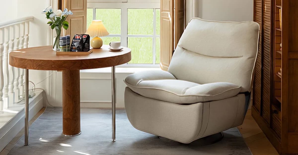 The Flexispot Lotus Swivel Rocker and Recliner Is on Clearance for $250 Plus Free Shipping