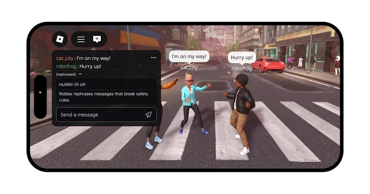 Roblox introduces real-time AI-powered chat rephraser for inappropriate language