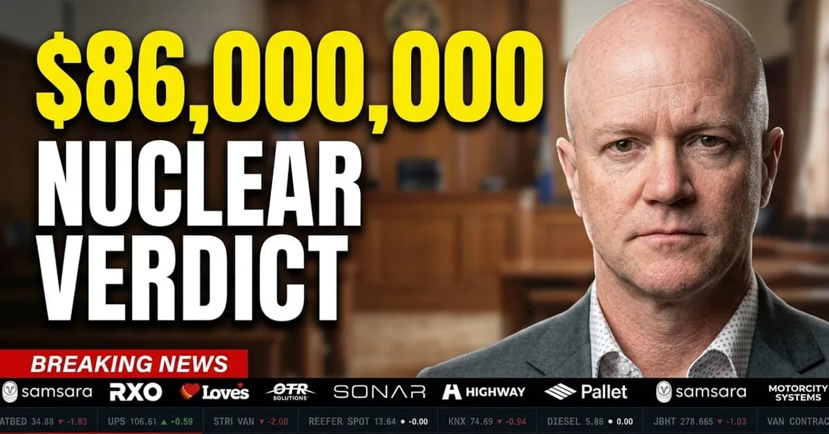 Nuclear Verdicts: $86M awarded despite NO negligence? [Trucking Crisis]