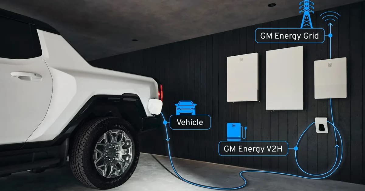 GM Wants You to Sell Your EV's Energy Back to Utilities: TDS