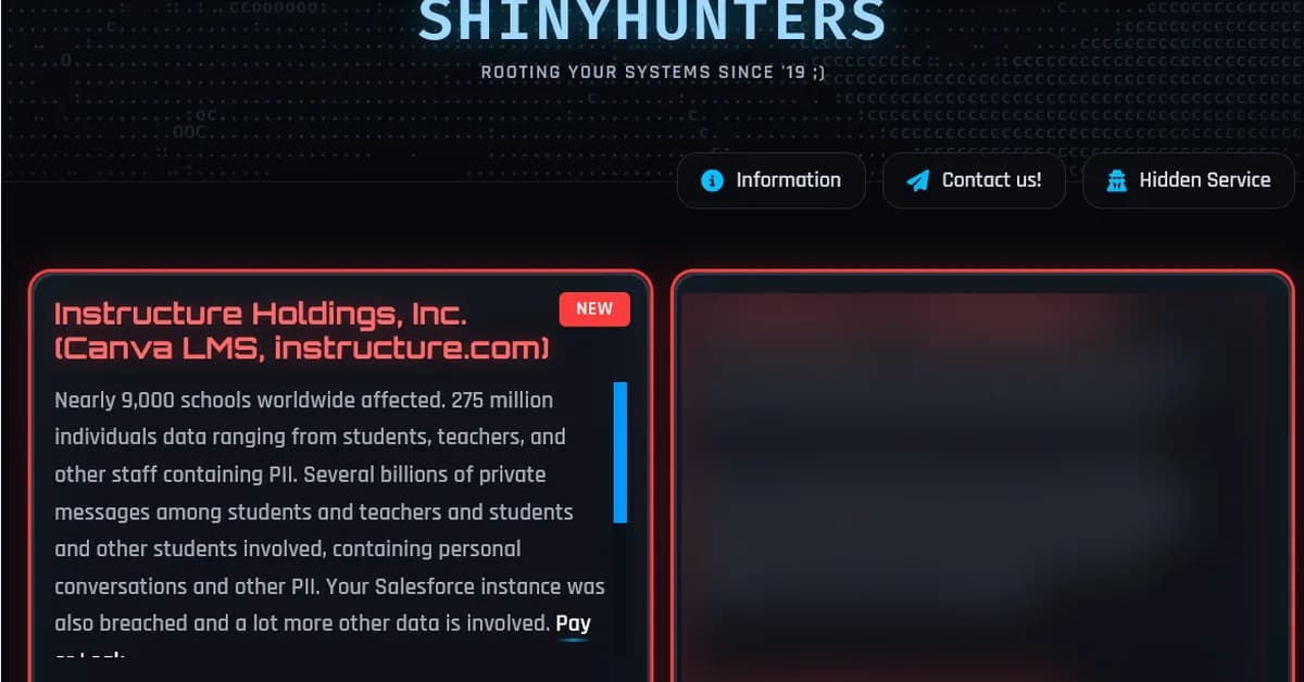 ShinyHunters Breach Madison Square Garden Sports Corp
