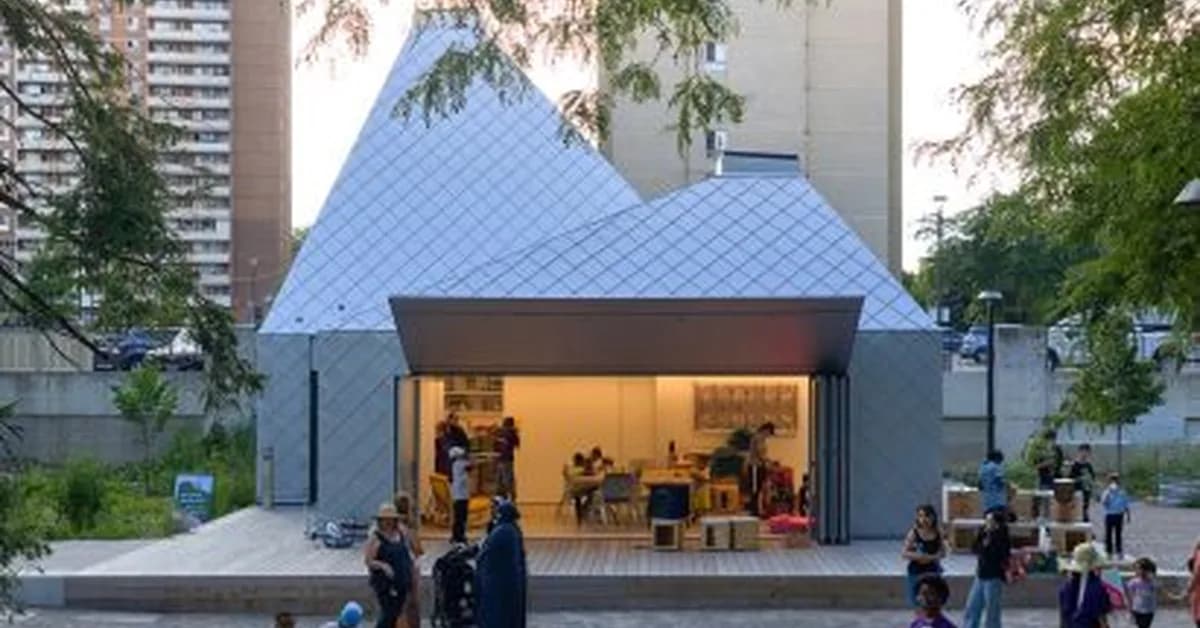 LGA creates light wells for metal-clad Toronto park pavilion