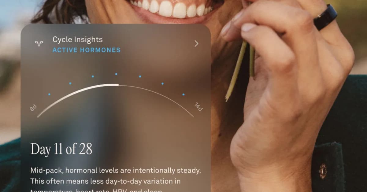 Oura adds birth control support to its period tracker