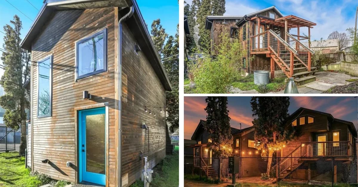 'Rare' Tiny-Home Compound Featuring 3 Adorable Abodes Hits the Market in Seattle for Just $900K