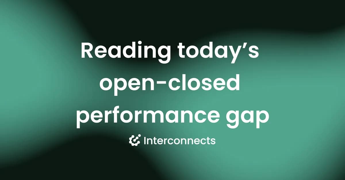 Reading today's open-closed performance gap