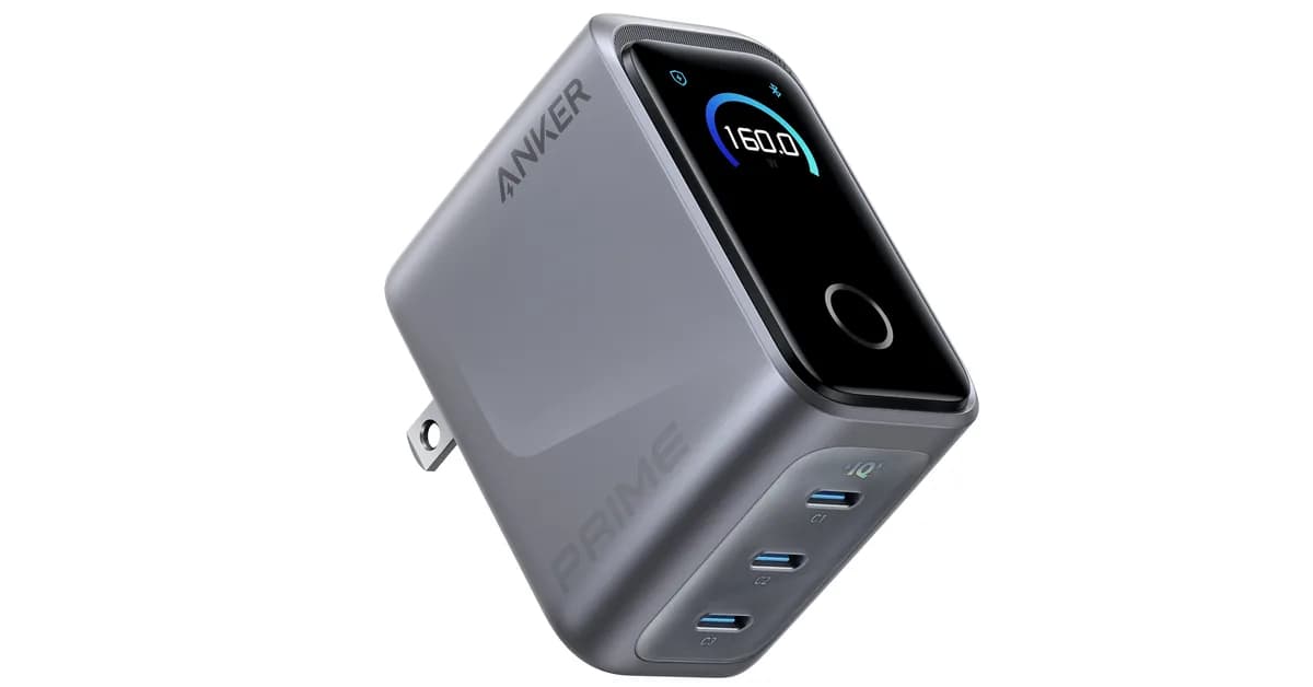 Anker's 160W Prime Charger can power three devices at once, and it’s $50 off
