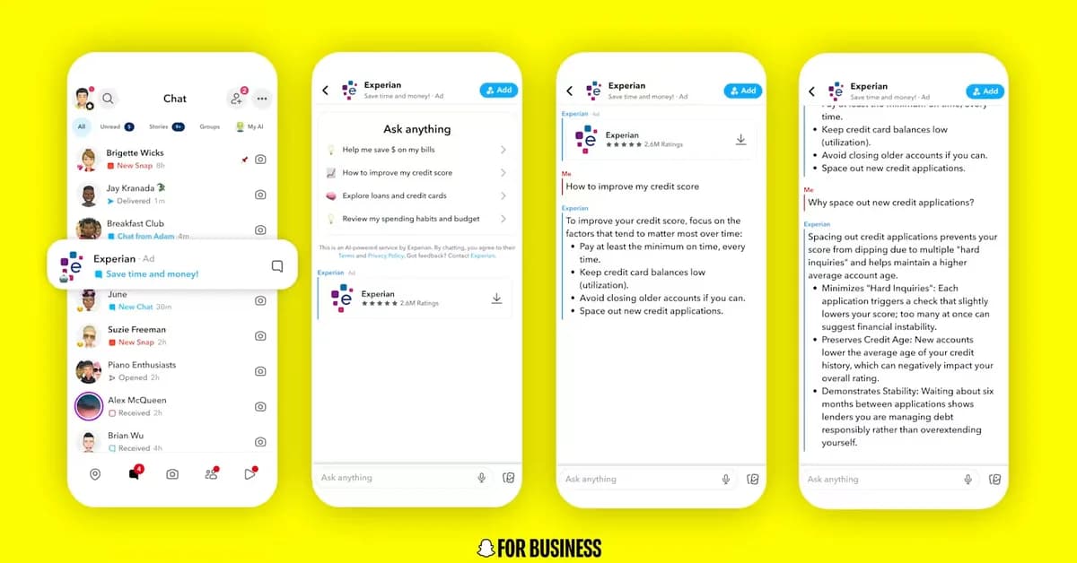 Snapchat is rolling out sponsored AI agents