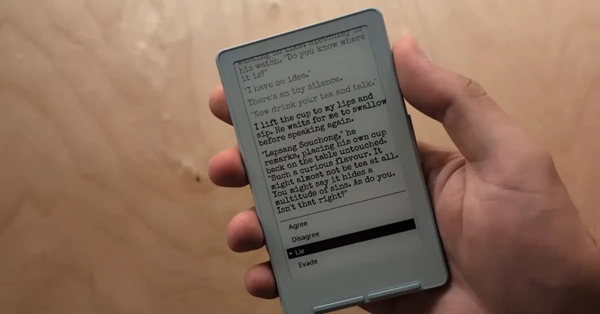 eeink Provides eInk, ESP32 Powered Text Adventures