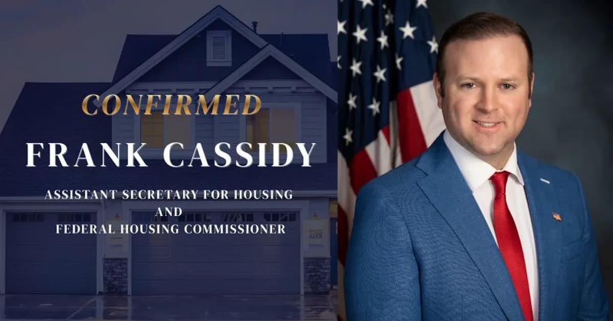 FHA Commissioner Frank Cassidy steps down