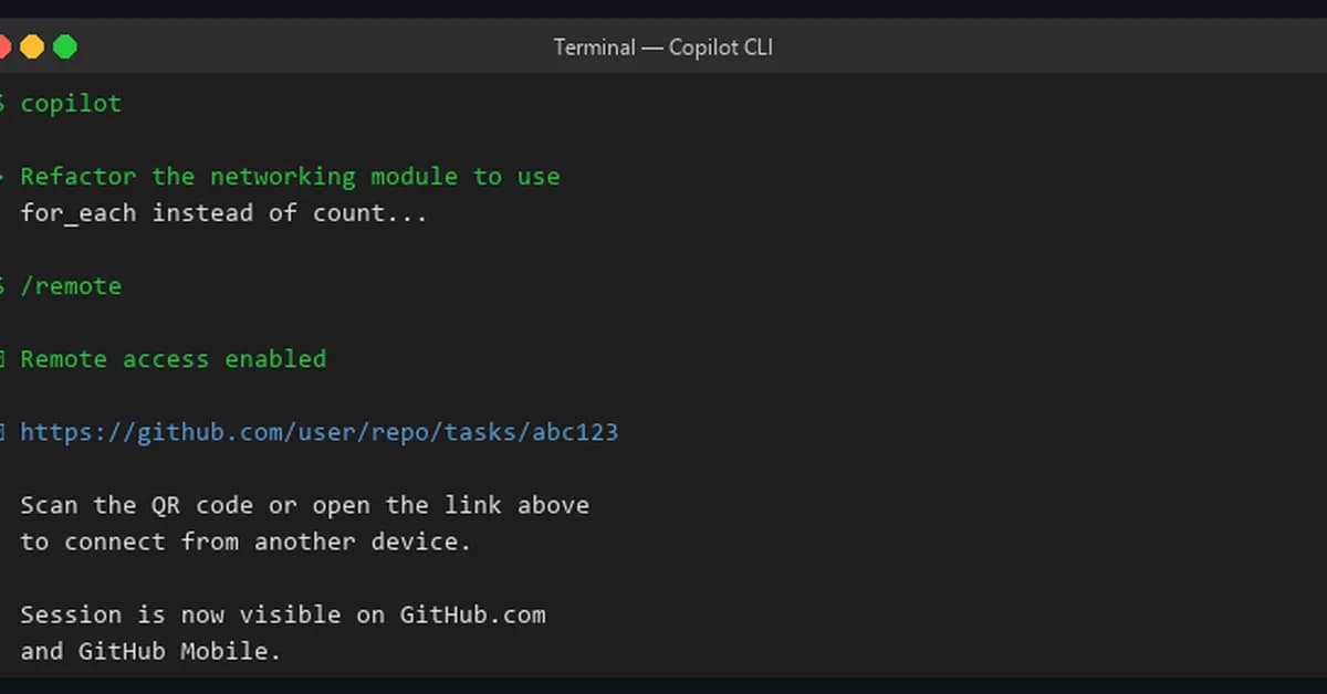 Steer GitHub Copilot CLI Sessions Remotely from Any Device