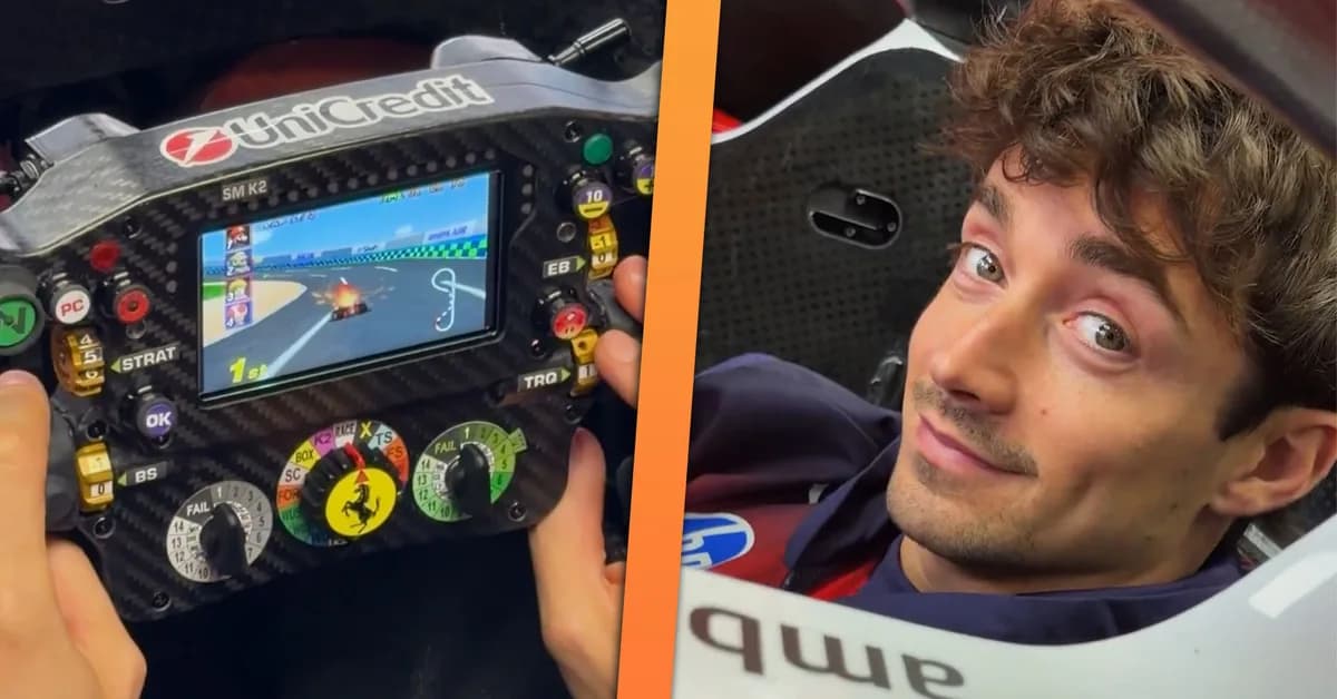 Charles Leclerc Said New F1 Cars Are Like Mario Kart, So Ferrari Did the Only Right Thing
