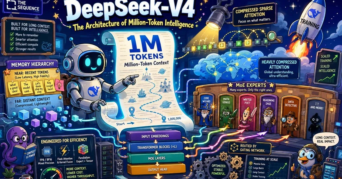 The Sequence AI of the Week #851: DeepSeek-V4 and the Architecture of Million-Token Intelligence