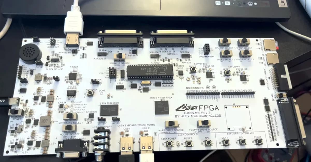 It's an Apple Lisa, on a FPGA