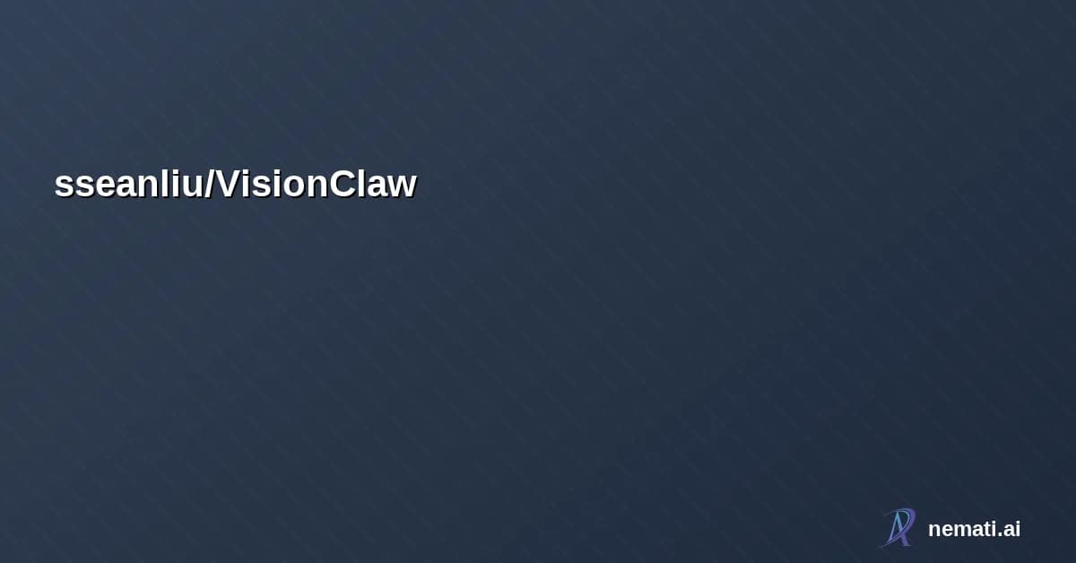 sseanliu/VisionClaw — Real-time AI assistant for Meta Ray-Ban smart glasses -- voice + vision + agenti