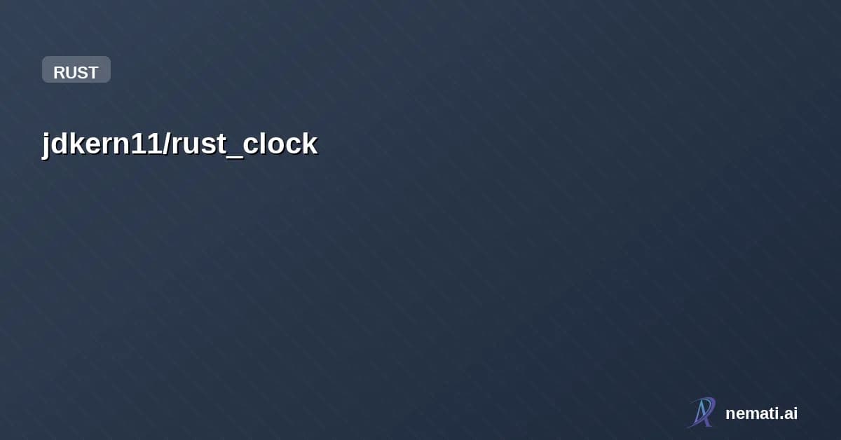 jdkern11/rust_clock