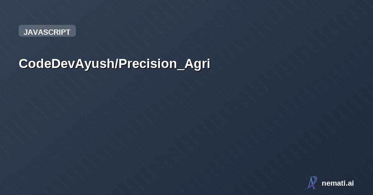 CodeDevAyush/Precision_Agri