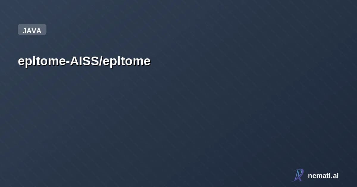 epitome-AISS/epitome