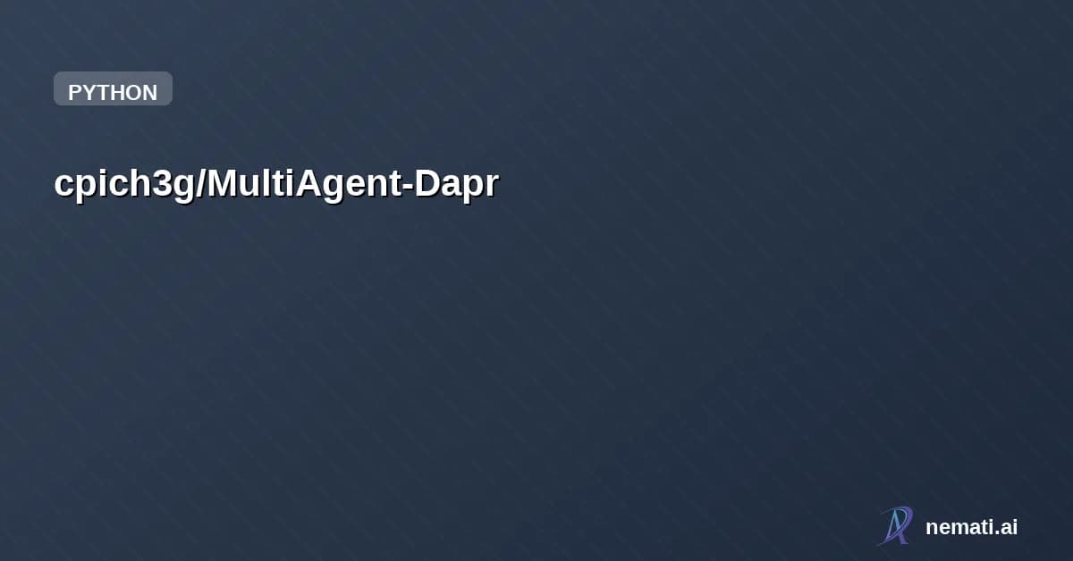 cpich3g/MultiAgent-Dapr